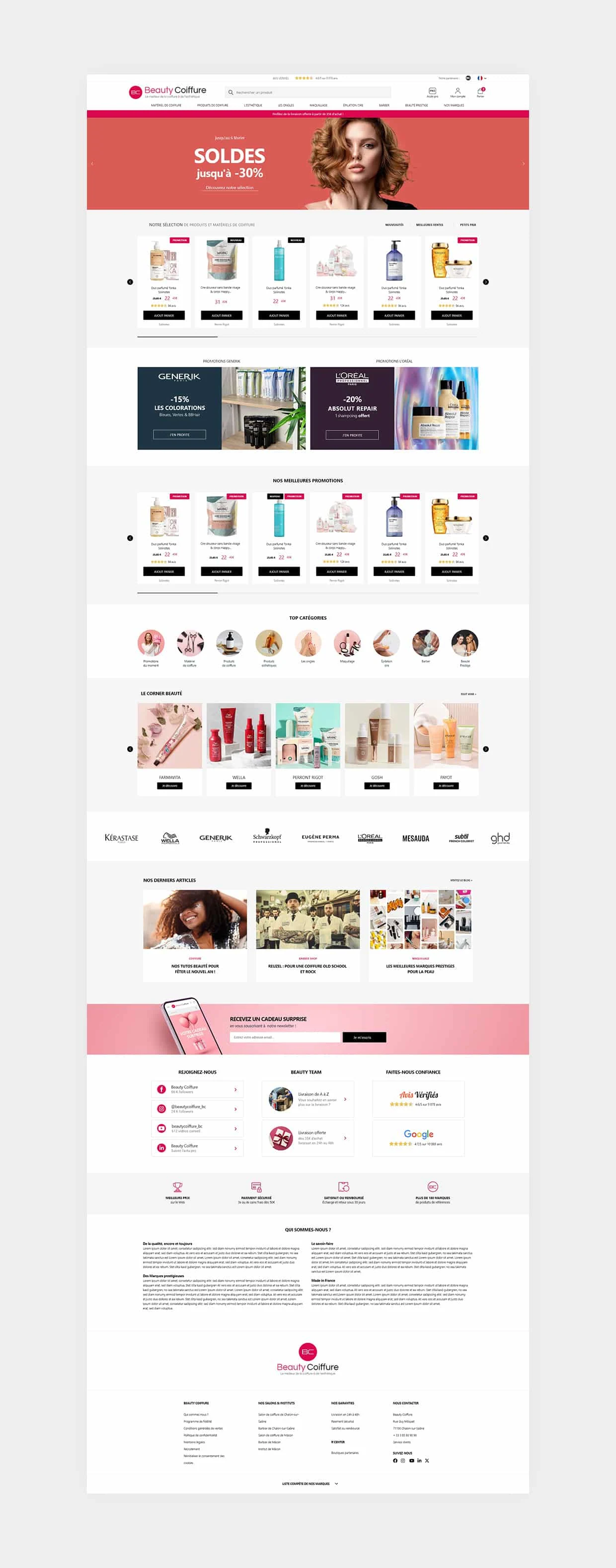 Beauty Coiffure — aperçu de la réalisation BWA