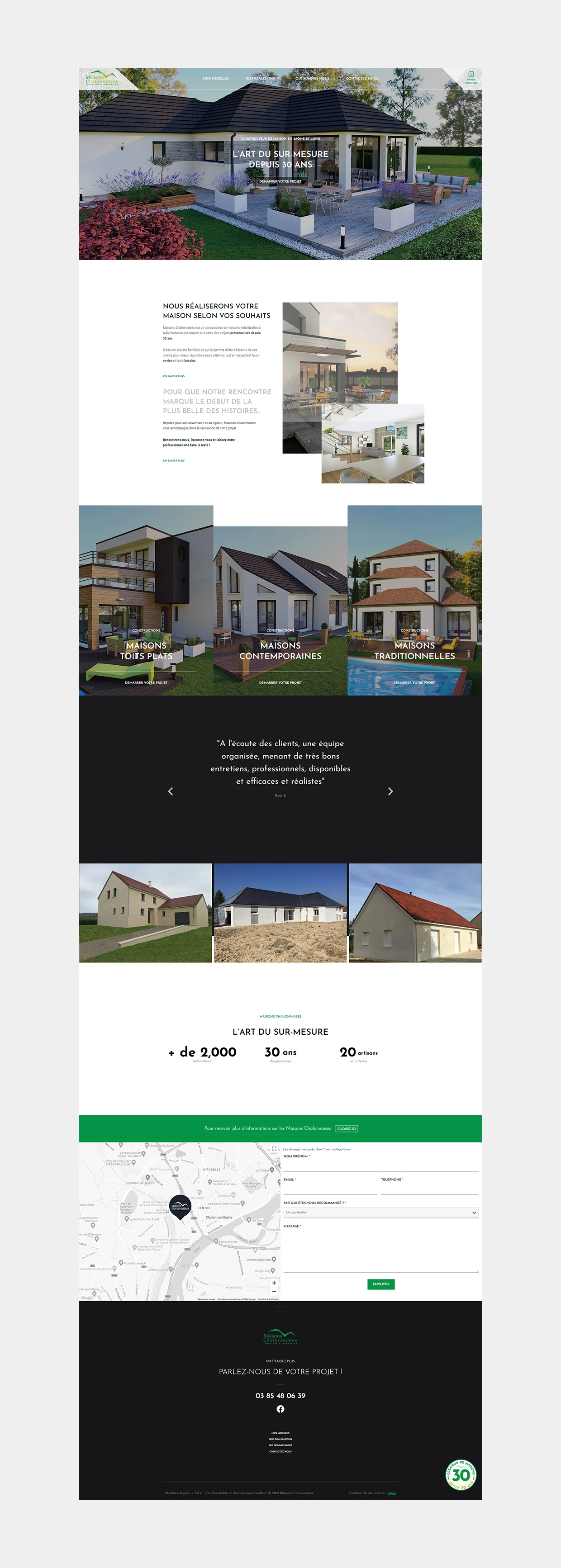 Maisons Chalonnaises — aperçu de la réalisation BWA