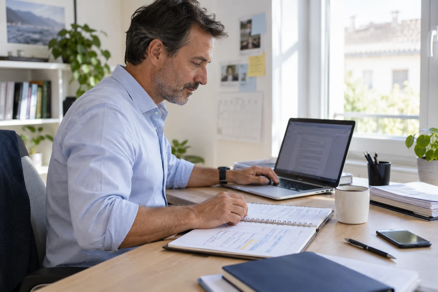 Illustration : organiser son planning et ses documents de travail