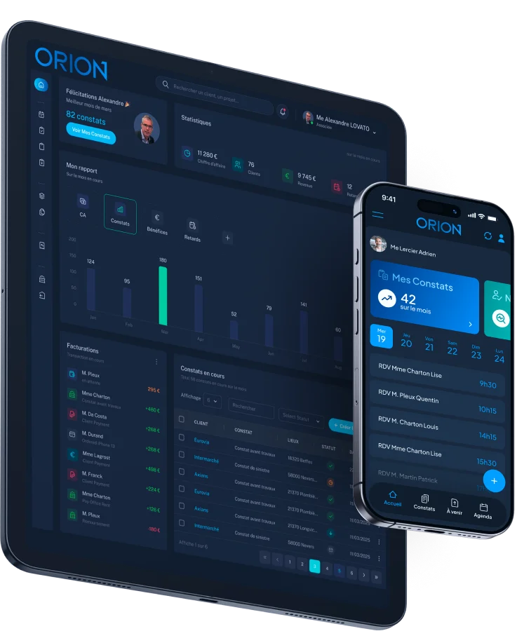 Interfaces Orion · Visuels Fusion
